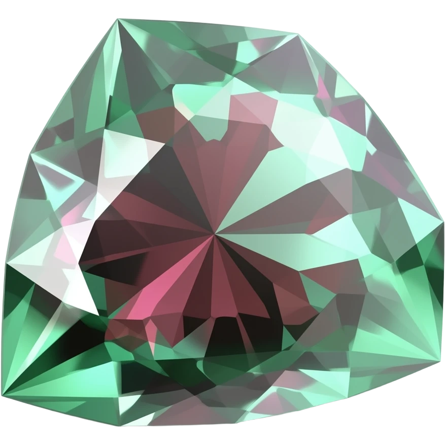green and red   Tanzanite Marquise  gem emoji