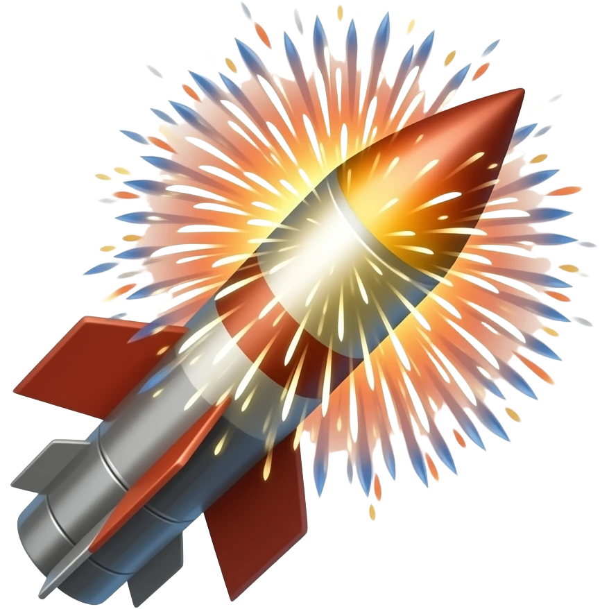 firework missile just emoji