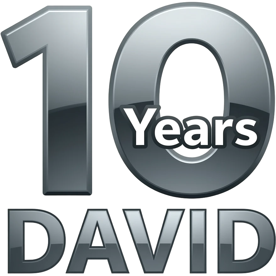 Logo 10 Years DAVID™ emoji