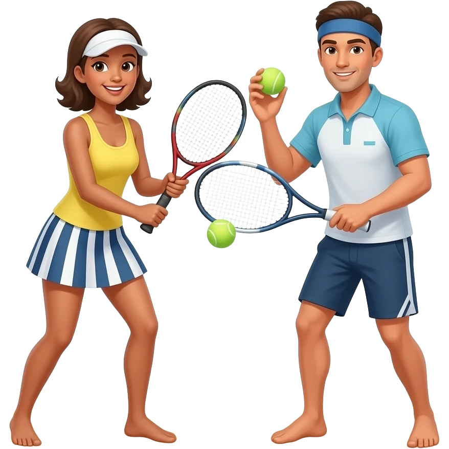 Beach tênis emoji