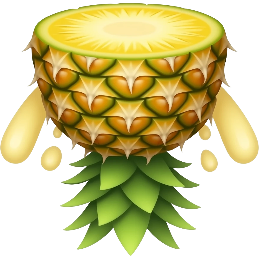 Upside down pineapple emoji
