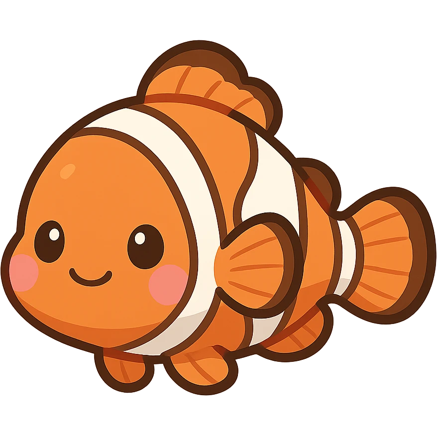 一只可爱的小丑鱼 emoji