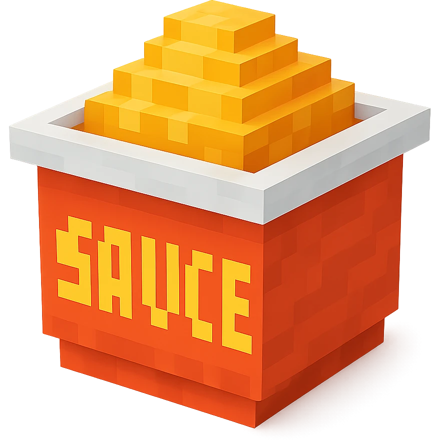 сделай соус из фастфуда, no background emoji