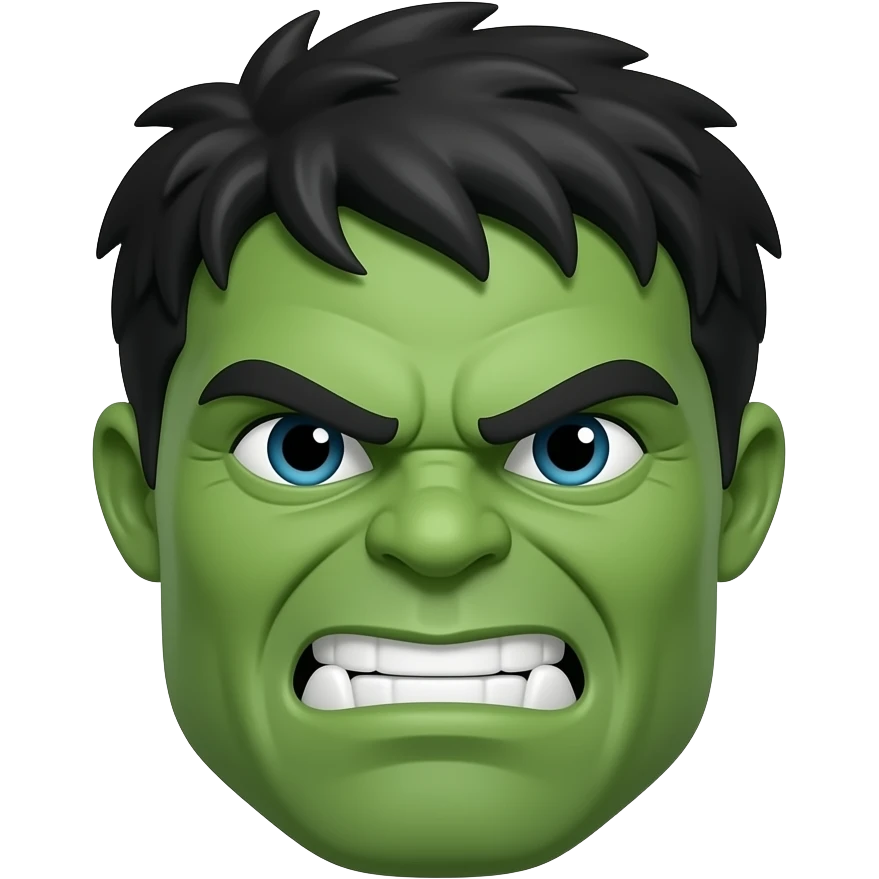 Smart hulk emoji