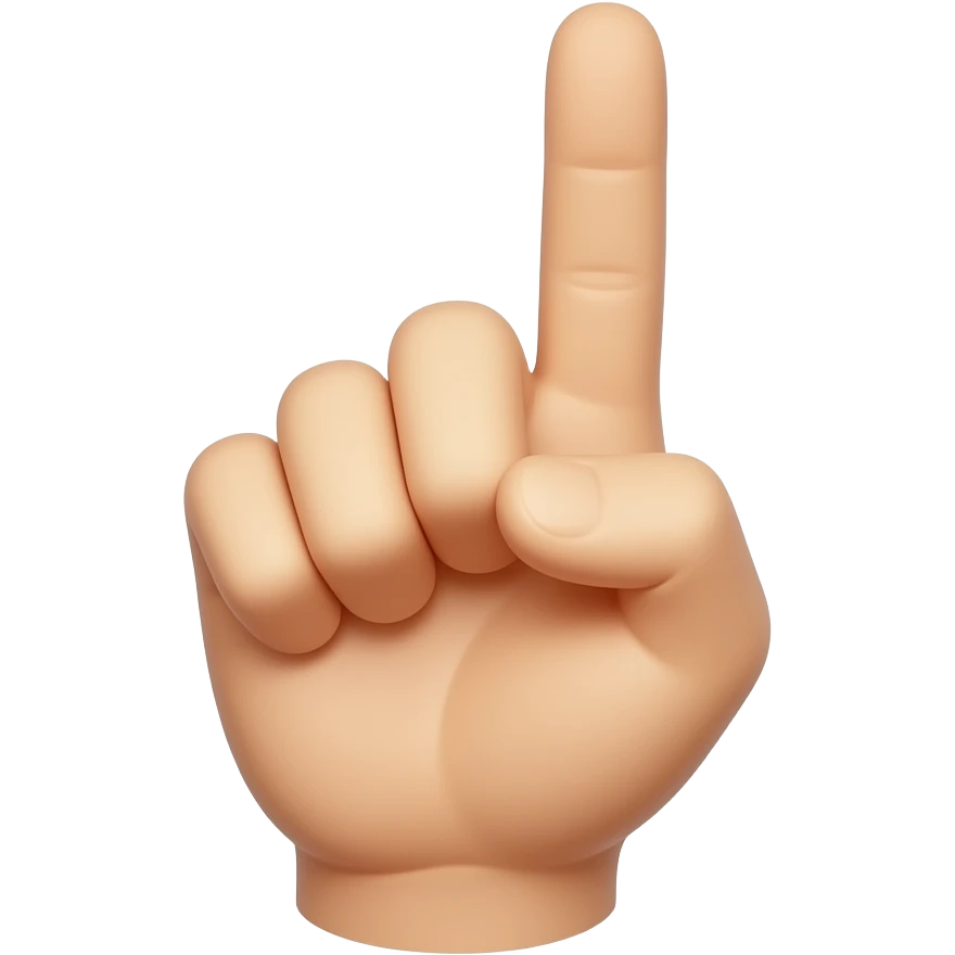 number one emoji
