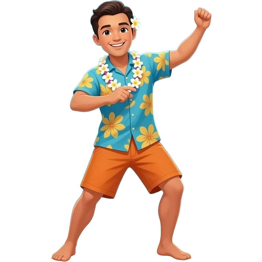 hawaii dancing emoji