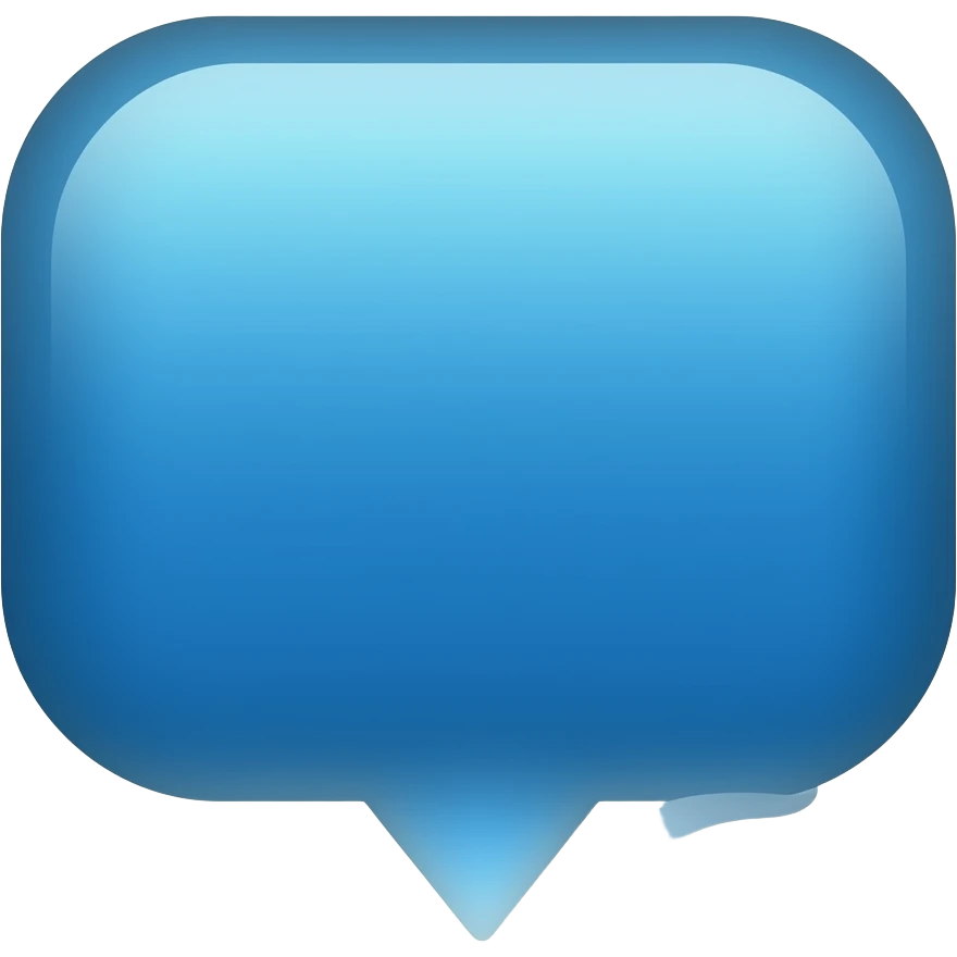 Blue Comment emoji