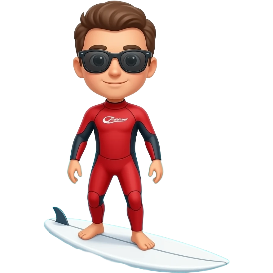 surfer with sunglasses emoji