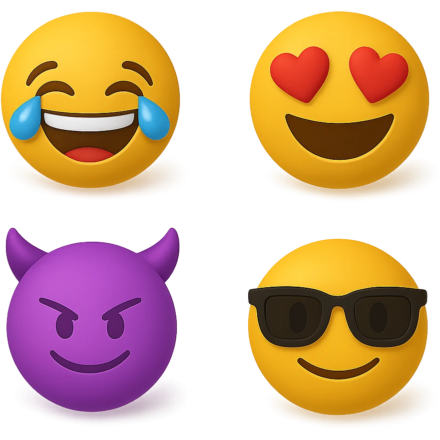 create this without background but keep all the shadows emoji