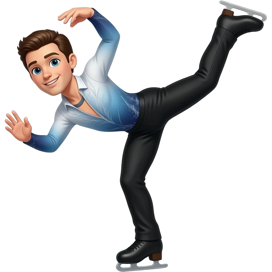 male olympic figure skater emoji