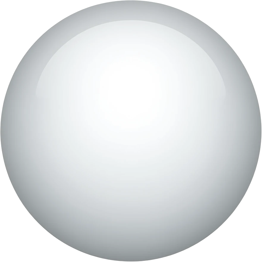 A stretched white circle emoji