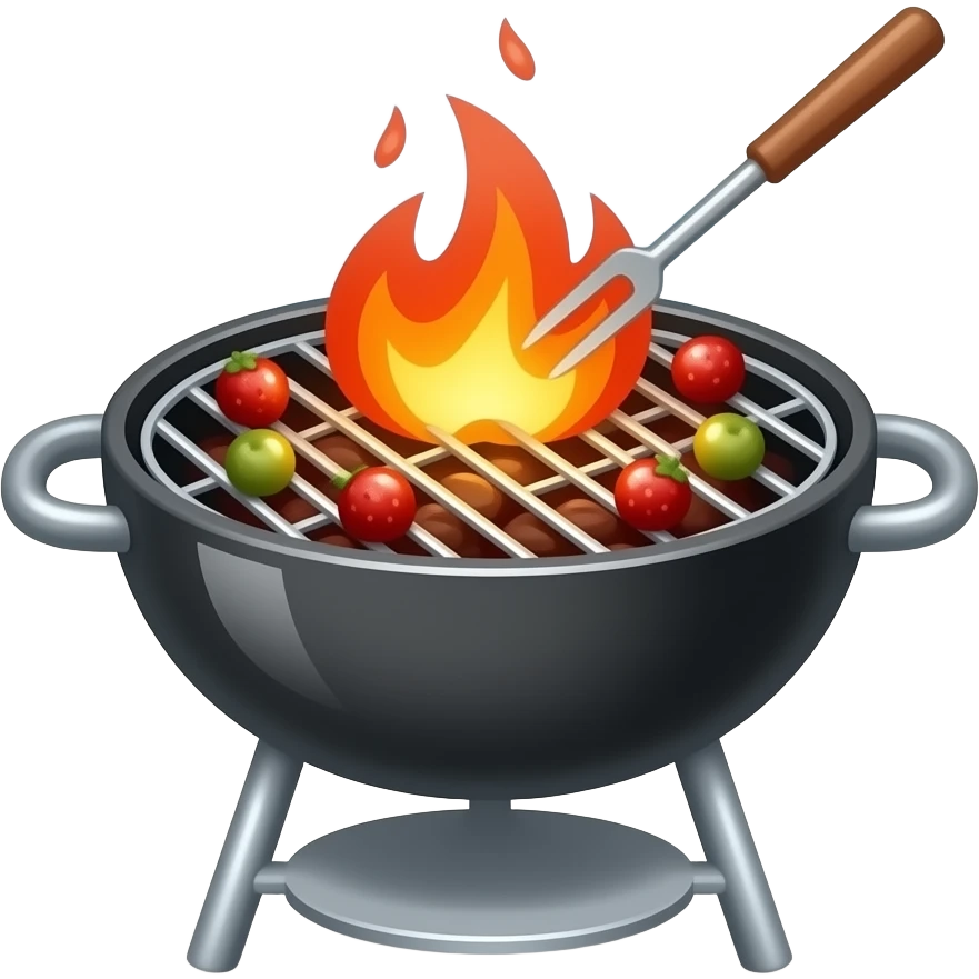 Cute bbq emoji emoji
