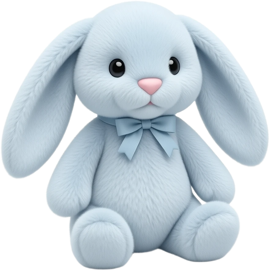 Light blue starry light blue magical bunny jellycat emoji