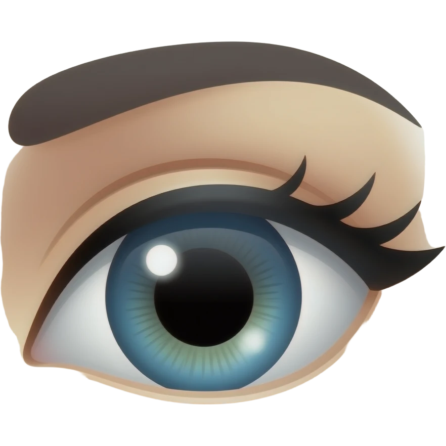 Qiong chong eye asian emoji