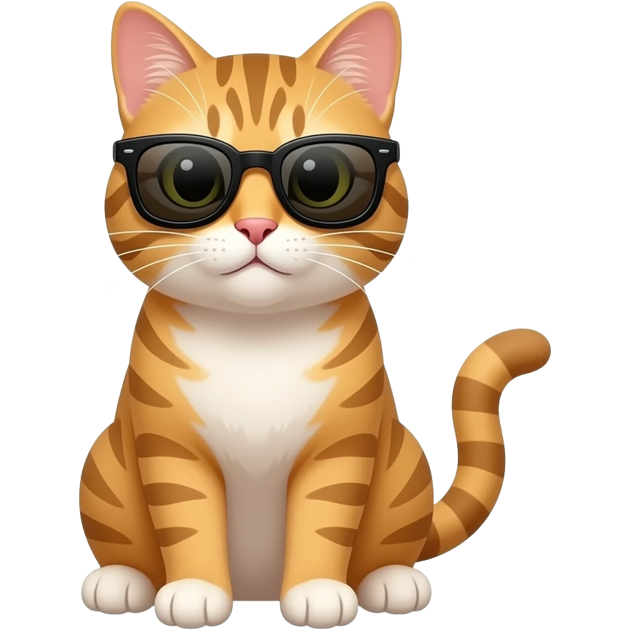 Cat wearing sunglasses emoji