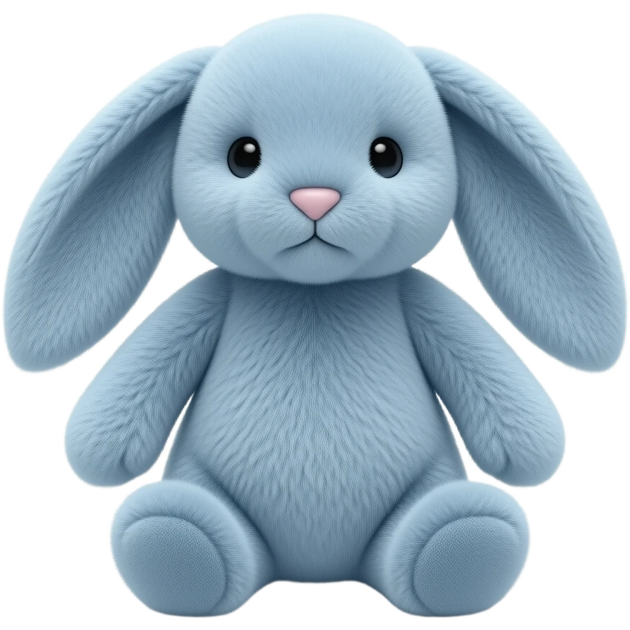 Light blue starry light blue magical bunny jellycat emoji