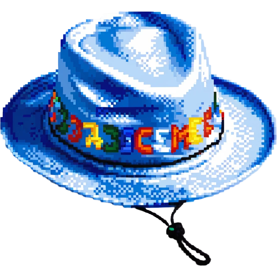 Синяя спортивная панамка со шнурком и надписью SPACEME, no background emoji