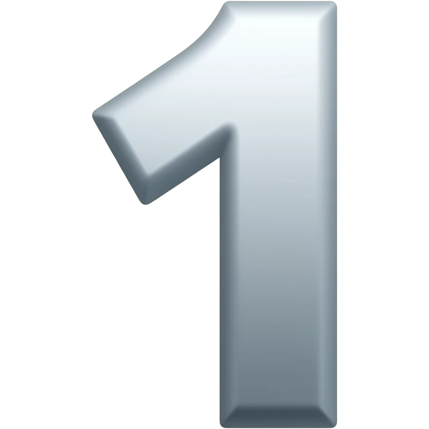 Number 1 emoji