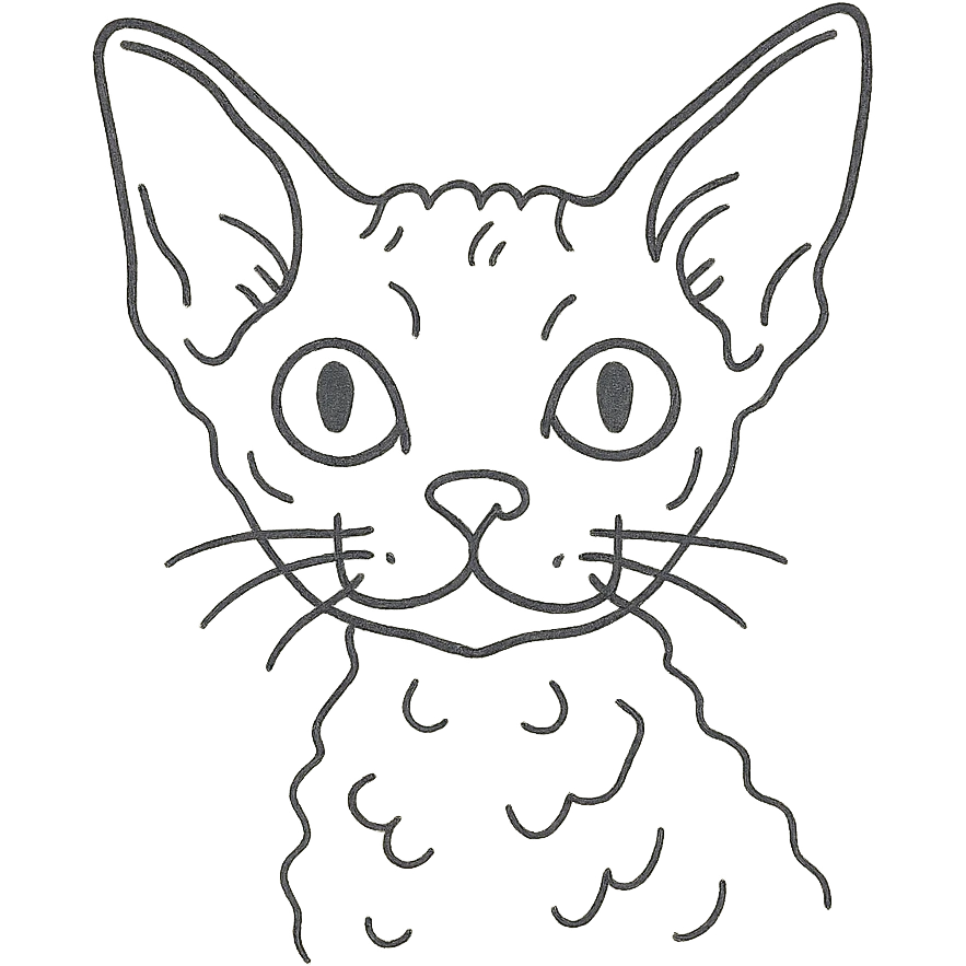devon rex cat emoji