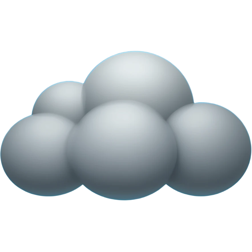 Dark cloud emoji