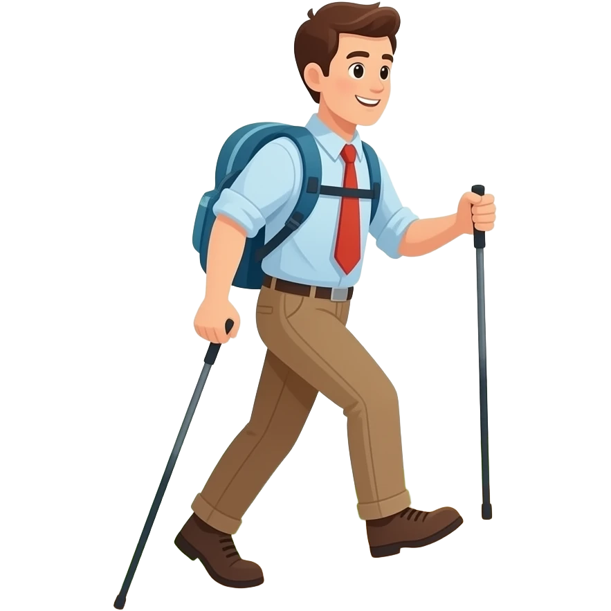 Tie hike emoji