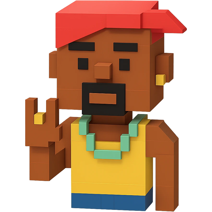 репер 2Pac, no background  emoji