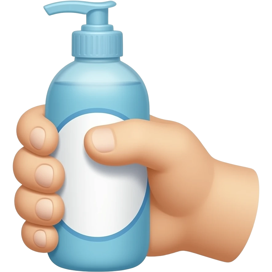 mano con frasco emoji