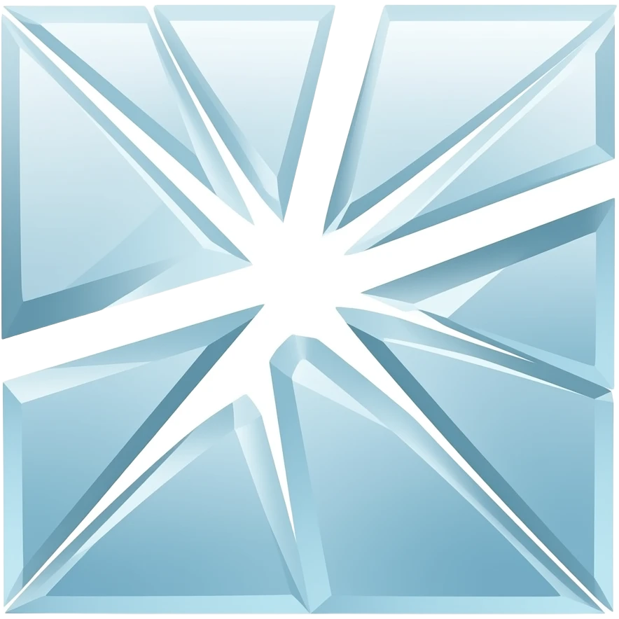 Small pieces of broken glass emoji