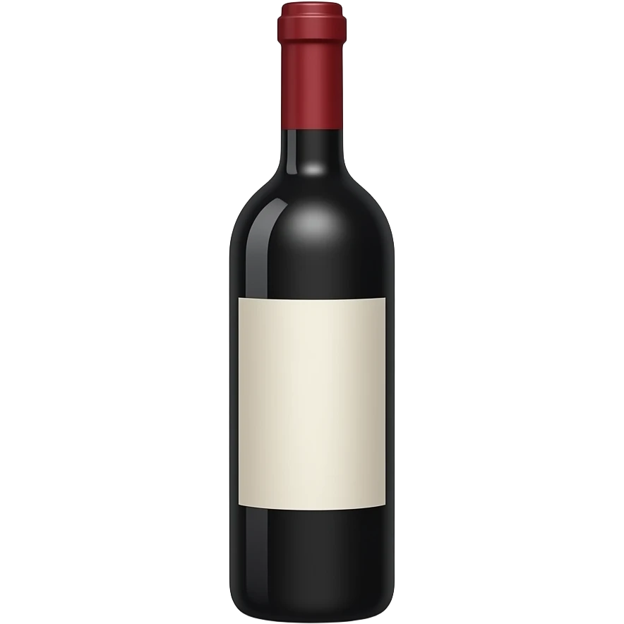 red wine bottle standing up emoji