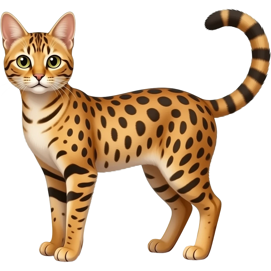 Savannah cat wild emoji