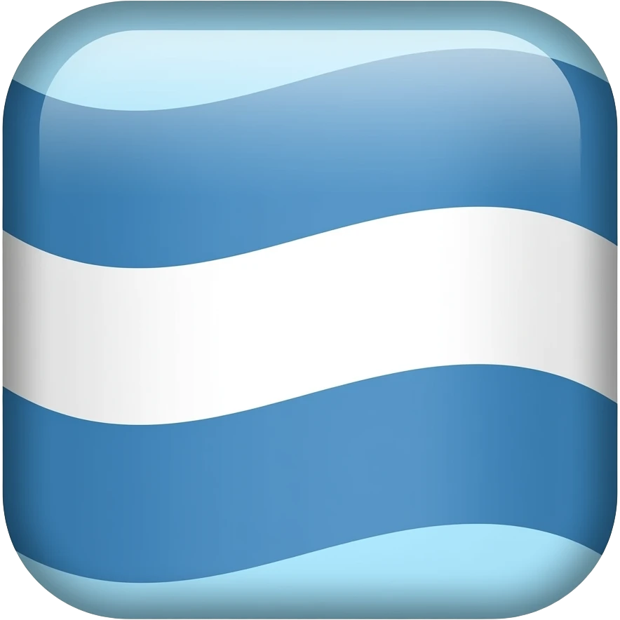 Three stripes Top blue center white and bottom blue emoji
