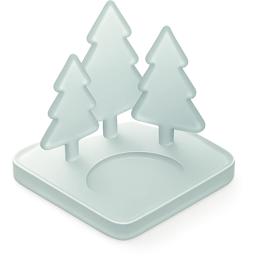 Glanta - clearing" an open space in a forest, light, spacious, minimal. emoji
