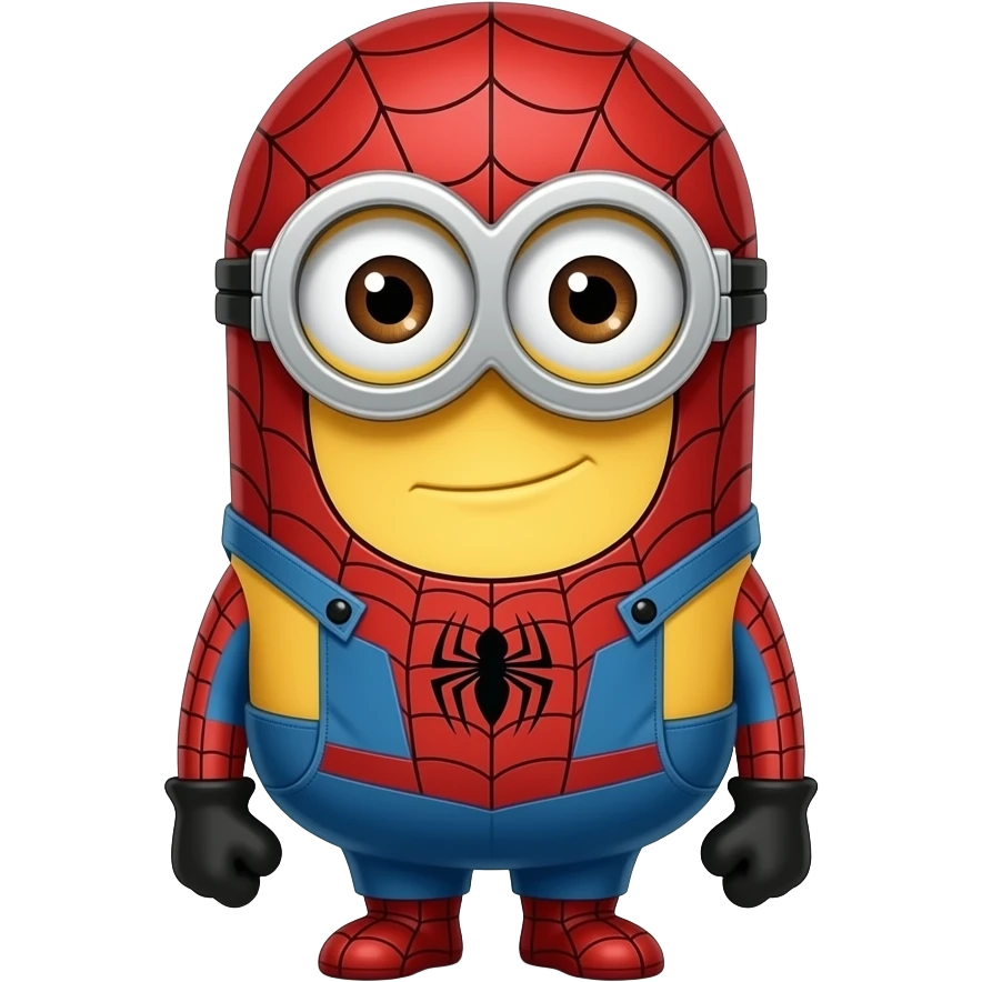 Minion spiderman emoji