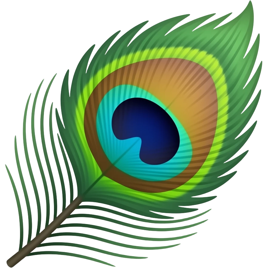 Peacock feather emoji emoji