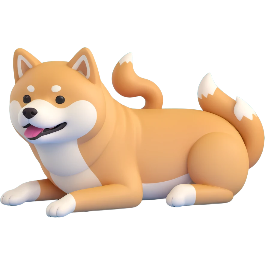 shiba inu relaxing emoji