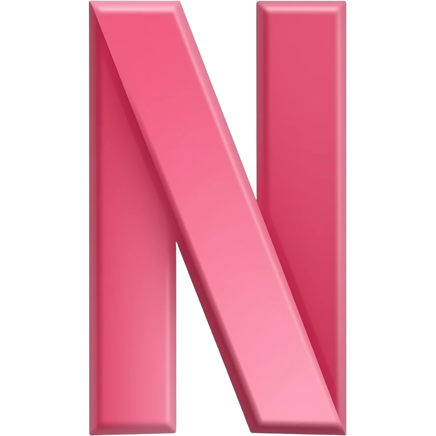 N da Netflix rosa emoji