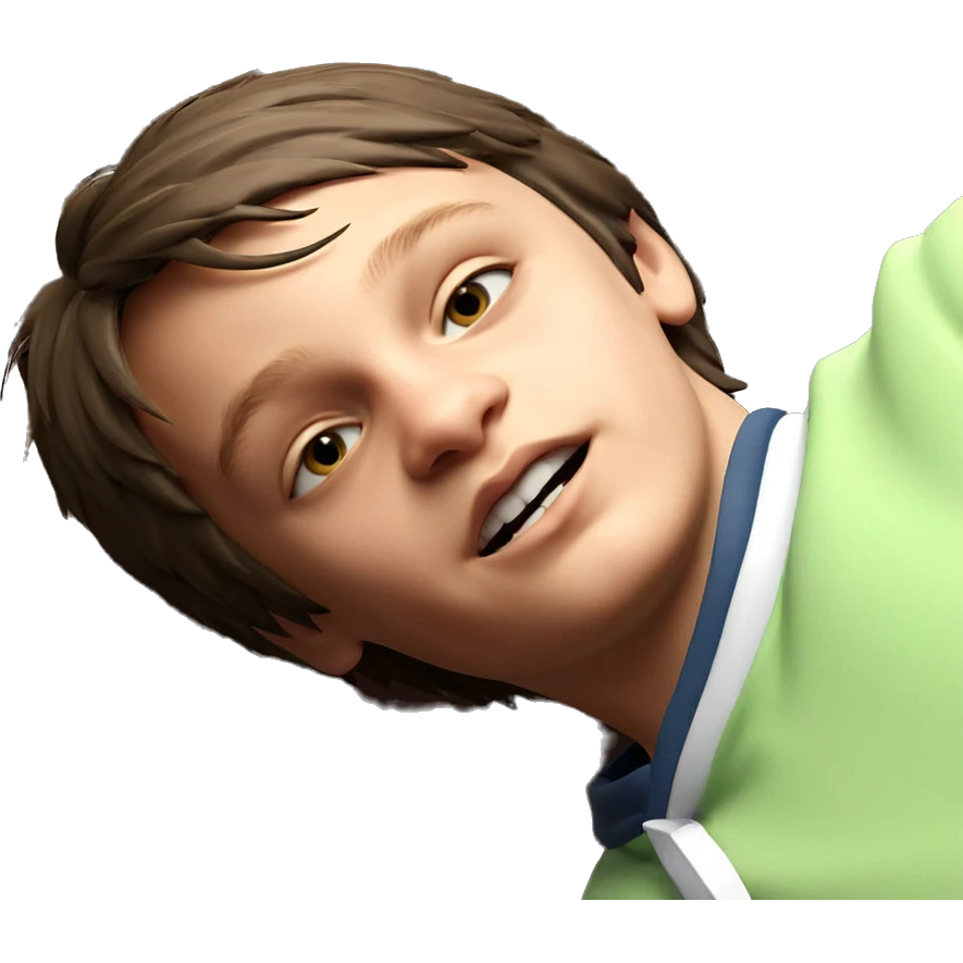 lonely boy in solitude emoji