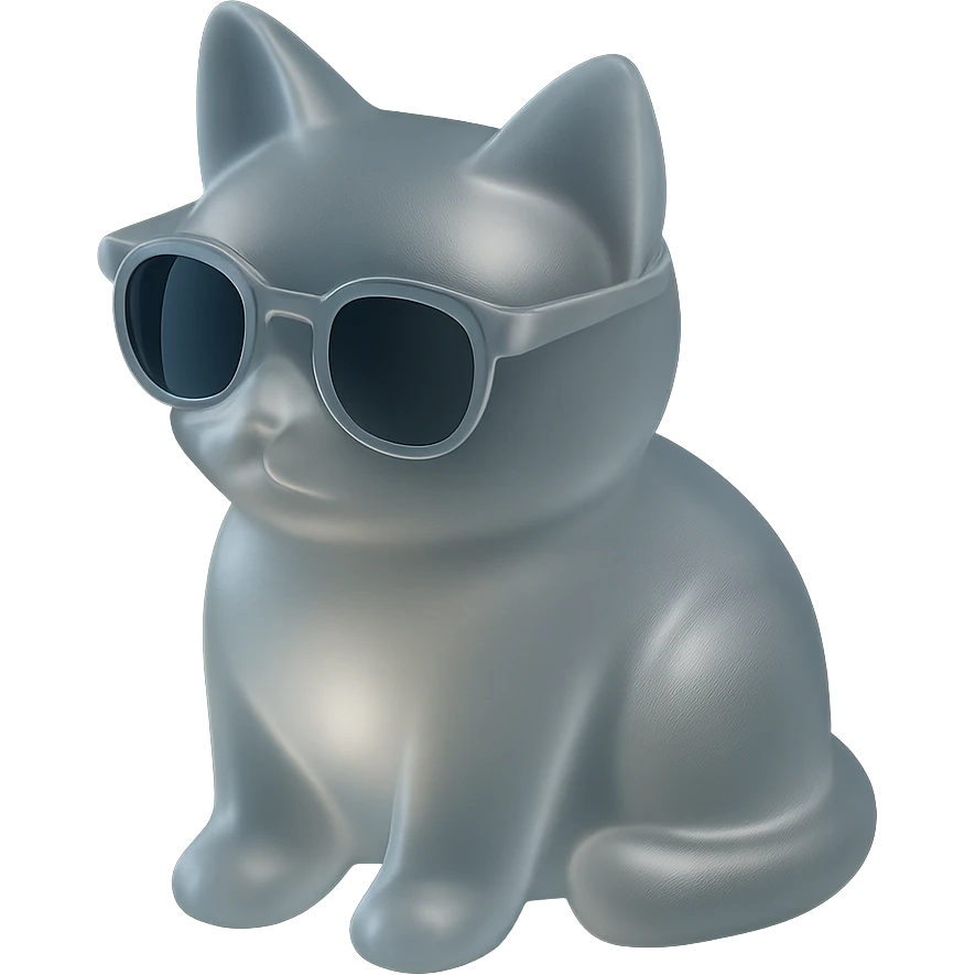 Cat wearing sunglasses emoji