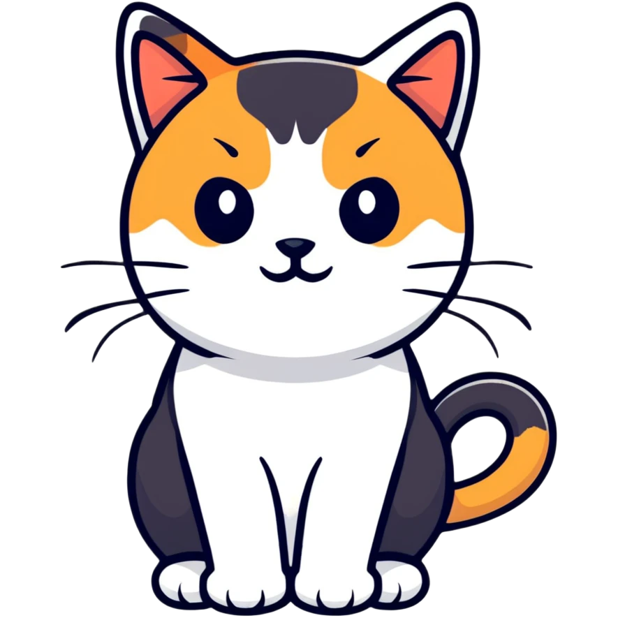 Calico cat emoji