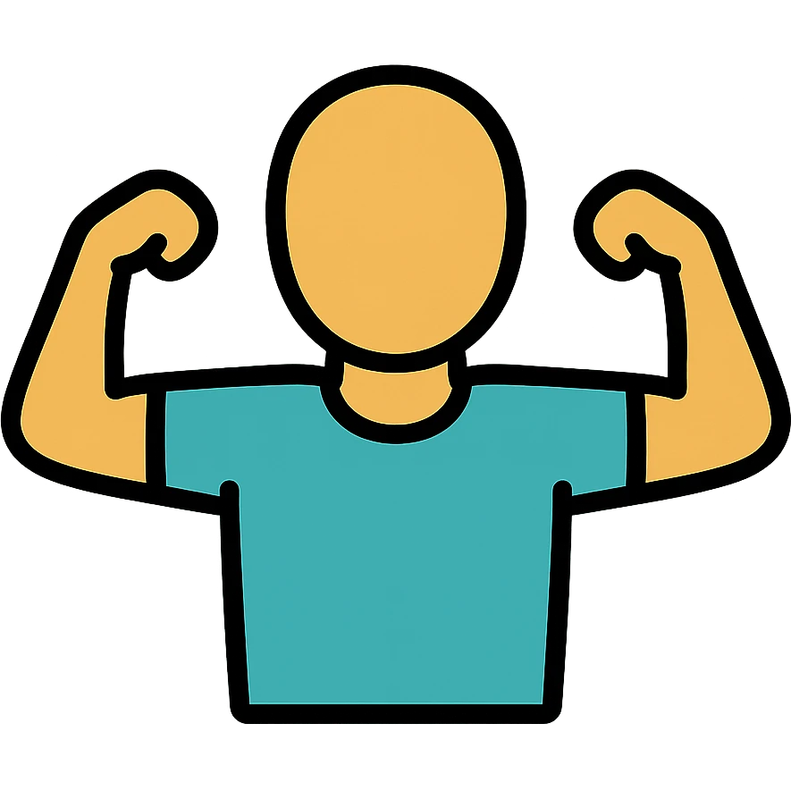 person highlighting their shoulders and arms emoji