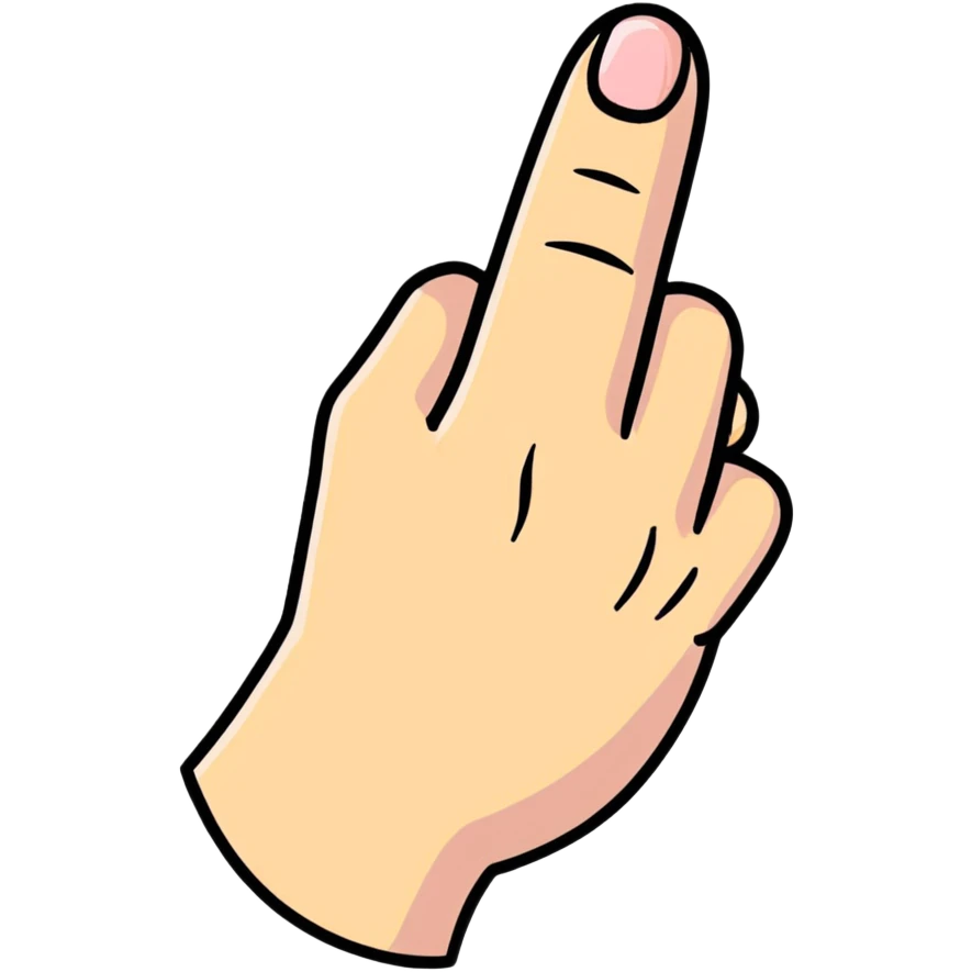 single finger emoji