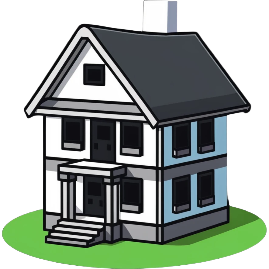 Minecraft house emoji