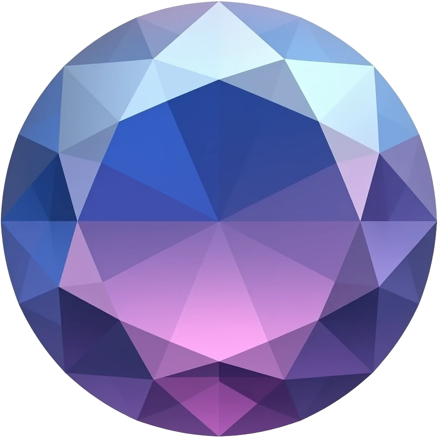 Gem blue mix with pink and purple a make it astetic emoji