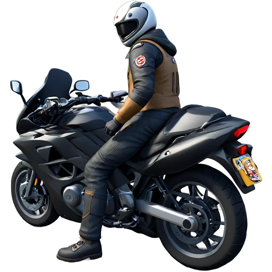 outdoor motorcycle adventure scene emoji