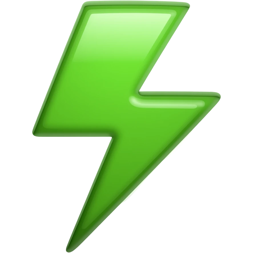 перекрась это эмодзи в зеленый цвет ⚡ emoji