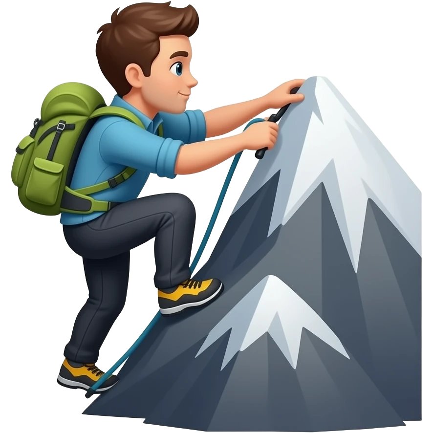 crea un emoji de alpinismo emoji