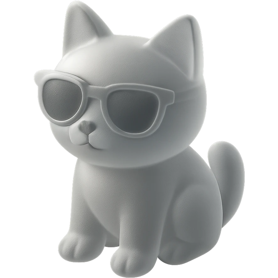 Cat wearing sunglasses emoji