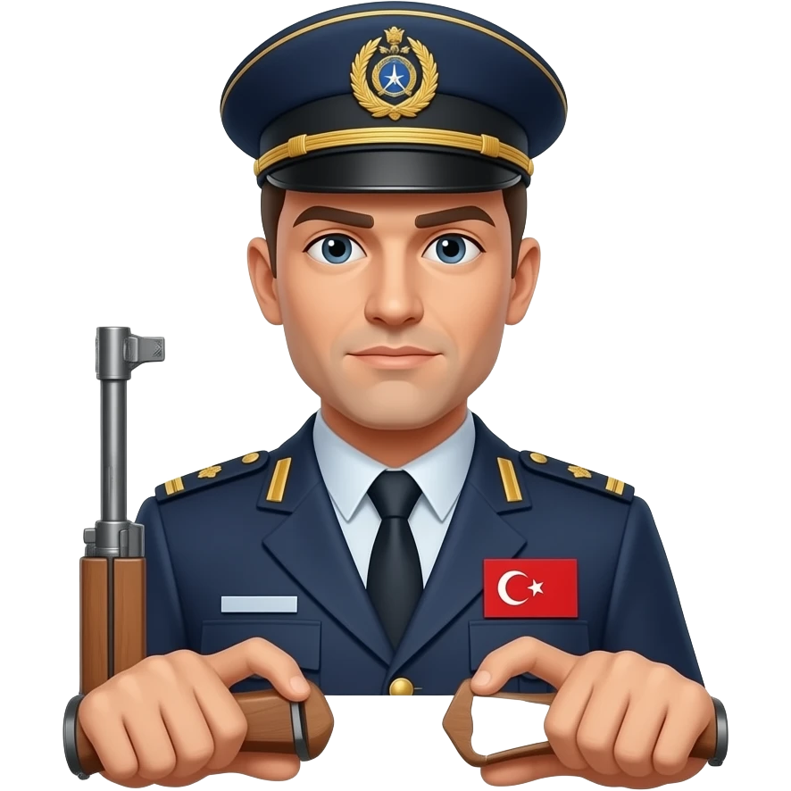 Silaha hayır emojisi Türk jandarması emoji