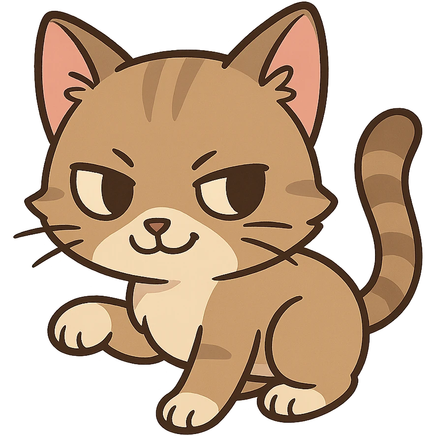 sneaky cat Sticker emoji