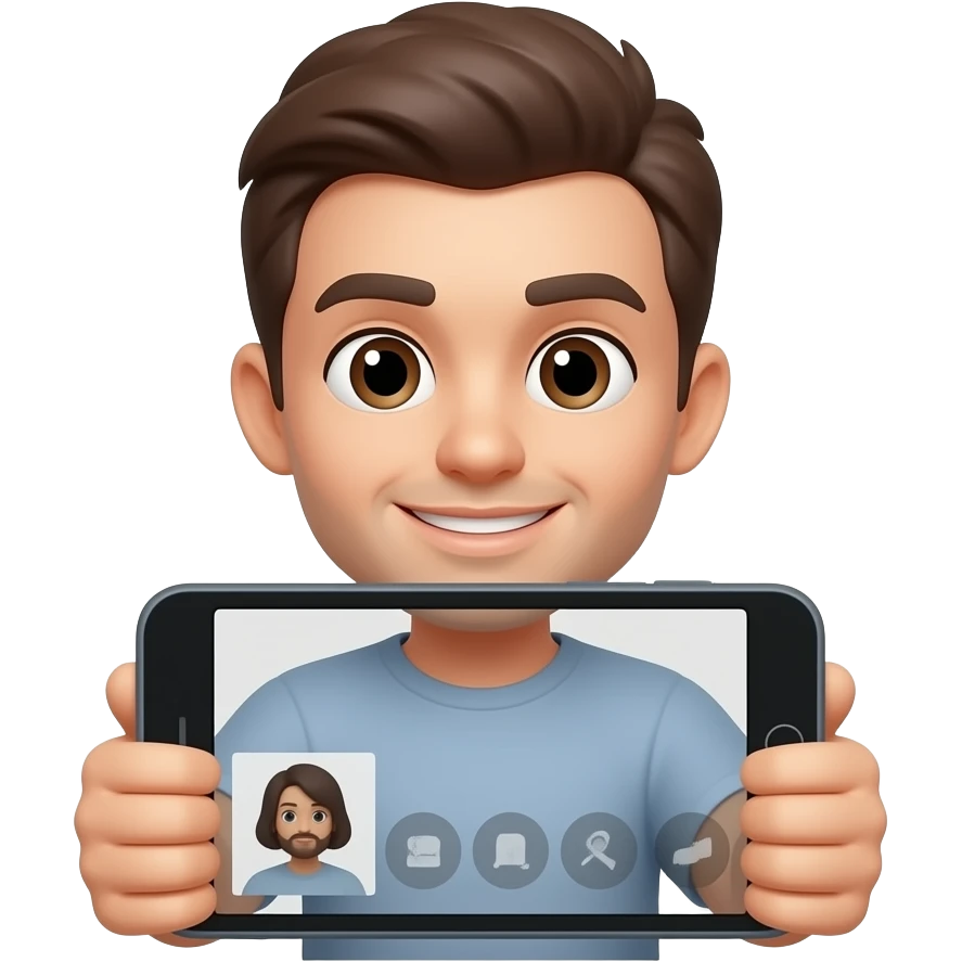 streaming on a phone emoji | AI Emoji Generator